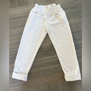 Nostalgia Italian White Joggers